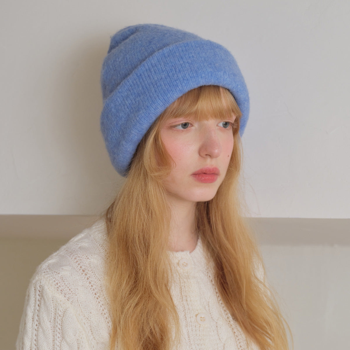 Andryka Women’s Wool Blend Beanie – Soft Knit, 9 x 11 in