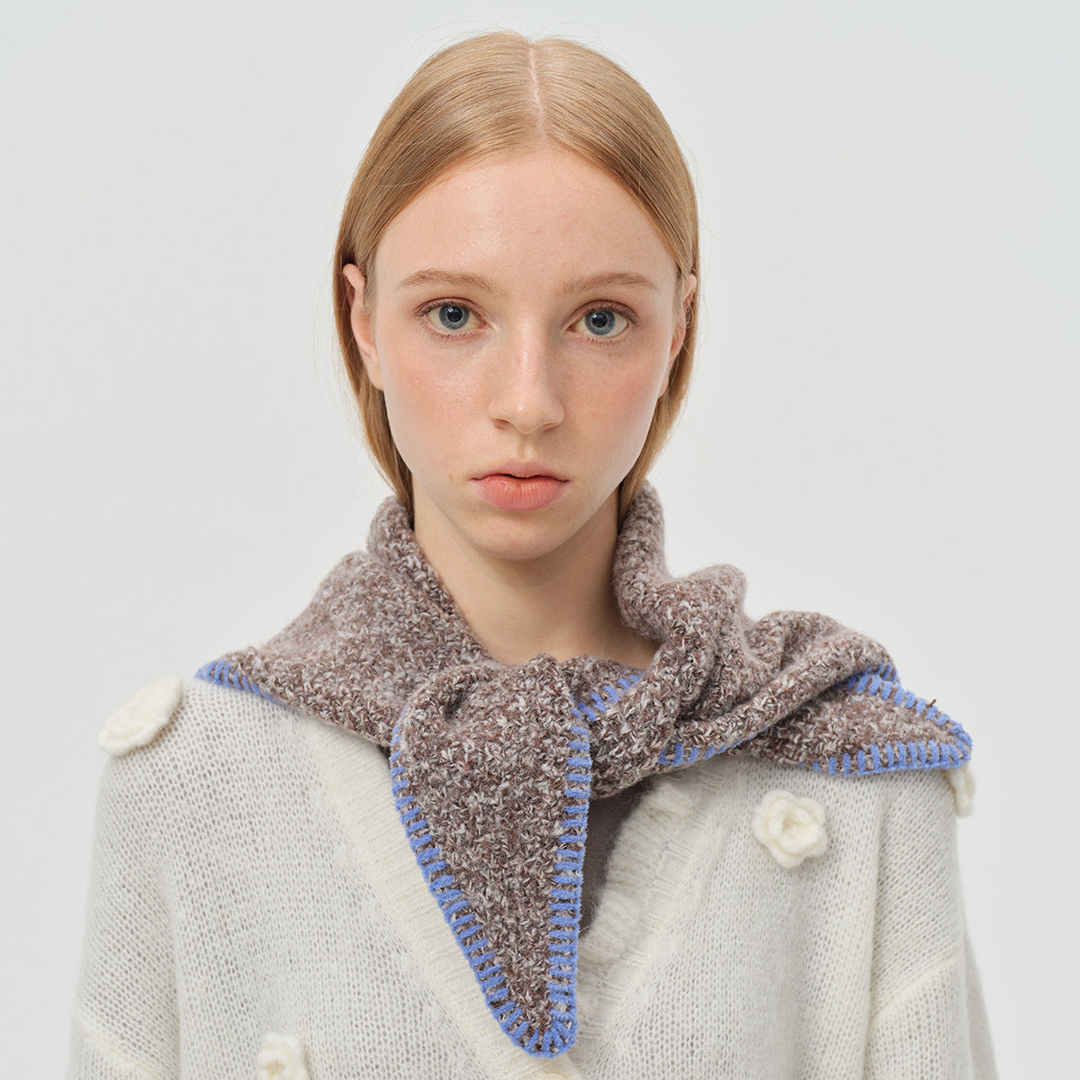 Andryka Women’s Acrylic Knitted Scarf – Medium Long, 43 x 16 in