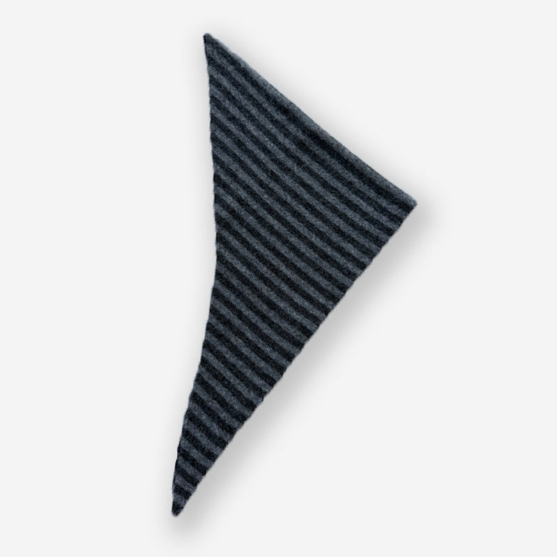 Andryka Women’s Wool Knitted Striped Scarf – Medium Long, 43 x 16 in